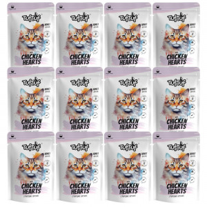 TUF TUF with chicken hearts - nassfutter für Katzen - 12x300g