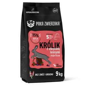 PAKA ZWIERZAKA Rabbit with forest fruits S - trockenfutter für Hunde - 9kg