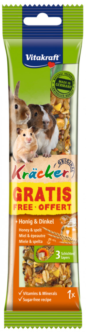 VITAPOL Kräcker Spelled & Honey - leckerli für Nagetiere und Kaninchen - 90g