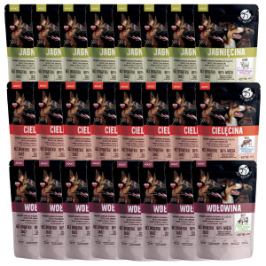 PET REPUBLIC Adult MIX Sorten - Nassfutter für Hunde - 24x500 g