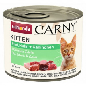 ANIMONDA Carny Kitten Beef, chicken and rabbit - nassfutter für Katzen - 200g