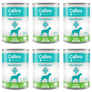 CALIBRA VD Dog Hypoallergenic Kaninchen&Insekten - Nassfutter für Hunde - 6x400g