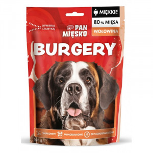 PAN MIĘSKO Burger Rindfleisch – Leckerbissen für Hunde – 100 g