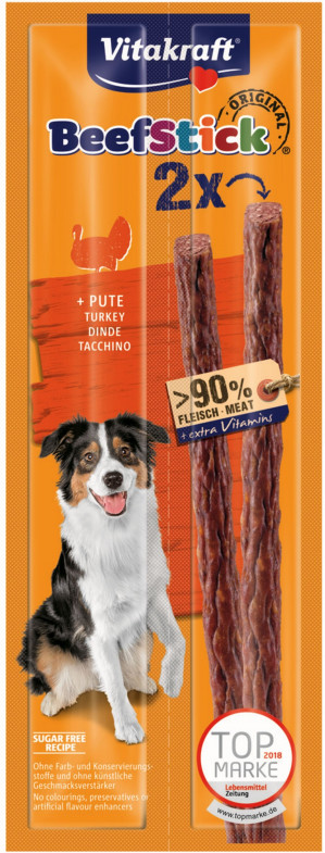 VITAKRAFT Beef Stick with turkey - hundeleckerli - 2x12 g