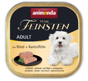 ANIMONDA Vom Feinsten Adult Beef and potatoes - nassfutter für Hunde - 150g