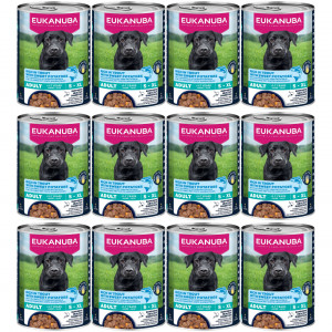 EUKANUBA Life Care Reich an Forelle und Süßkartoffeln - Nassfutter für Hunde - 12x400g