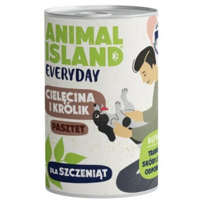 ANIMAL ISLAND Everyday Puppy Veal and rabbit - Nassfutter für Hunde - 400g