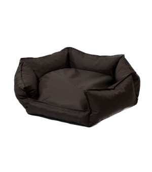 GO GIFT - Hexagon schwarz XL - Haustierbett - 75 x 55 x 15 cm