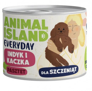 ANIMAL ISLAND Everyday Puppy Turkey and duck - Nassfutter für Hunde - 185g