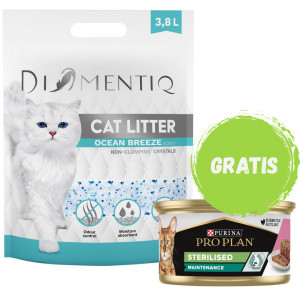 DIAMENTIQ Einstreu Ocean Breeze nicht klumpend 3,8 l + GRATIS