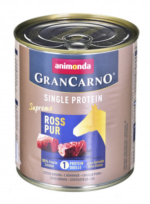 ANIMONDA GranCarno Single Protein Geschmack: Pferdefleisch - 800g Dose