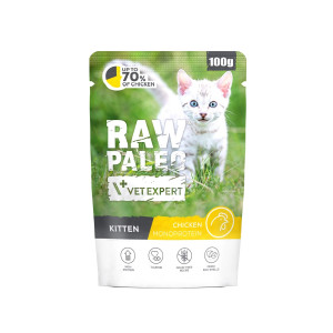VETEXPERT Raw Paleo Kitten Chicken - nassfutter für Katzen - 100g