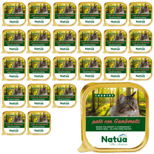 NATUA Country Garnelen – Nassfutter für Katzen – 24x100g