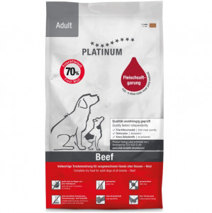 PLATINUM Adult Beef - Halbfeuchtes Hundefutter – 5kg