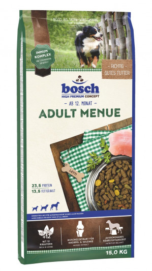 BOSCH Adult Menue - Trockenfutter für Hunde - 15 kg