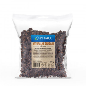 PETMEX Fleischtrainingssnacks aus Hirsch – Leckerli für Hunde – 500g