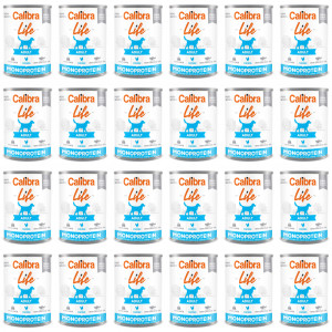 CALIBRA Dog Life Adult Huhn mit Reis - Nassfutter für Hunde - 24x400g