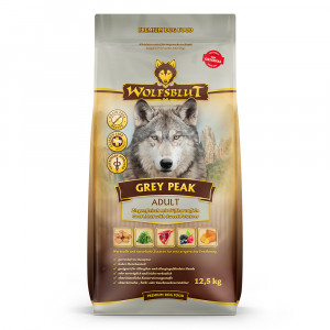 WOLFSBLUT Grey Peak Goat with sweet potatoes - trockenfutter für Hunde - 12,5kg