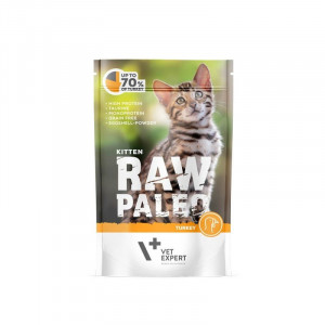 RAW PALEO Kitten Cat Turkey - Nassfutter für Kätzchen - 100 g