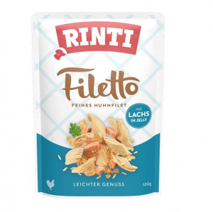RINTI Filetto Chicken fillet with salmon - Nassfutter für Hunde - 100g