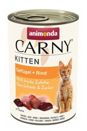 ANIMONDA Carny Kitten Poultry Beef - Nassfutter für Katzen - 400 g 