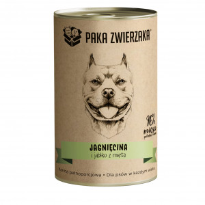 PAKA ZWIERZAKA Lamb and apple with mint - Nassfutter für Hunde - 400g