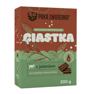 PAKA DLA ZWIERZAKA Hirsch mit grünem Tee – Snack für Hunde – 200g