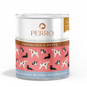 PERRO Lamm mit Kürbis - Nassfutter für Hunde - 850g