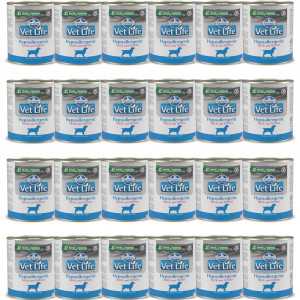 FARMINA Vet Life Dog Hypoallergenic Duck&Potato – Nassfutter für Hunde – 24 x 300 g
