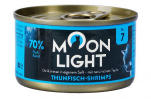 MOONLIGHT Dinner Nr 7 Tuna and shrimps - nassfutter für Katzen - 80g