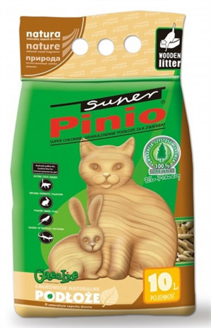 Certech Katzenstreu Super Pinio Natural 10 l - Katzenstreu aus Holz