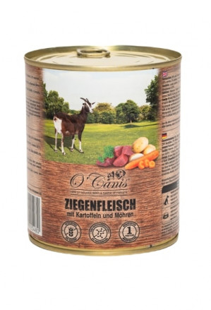 O'CANIS Hundefutter in Dosen - Nassfutter - Ziege und Kartoffeln - 800 g