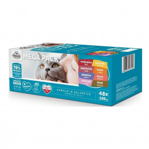 FRENDI Mega Pack Chunks in jelly - nassfutter für Katzen - 48x100g