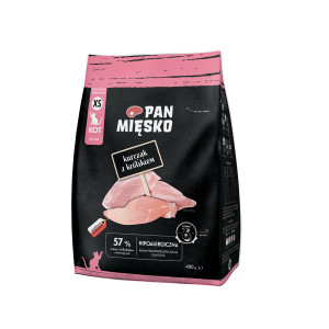 PAN MIĘSKO Chicken with rabbit XS - trockenfutter für Katzen - 400g