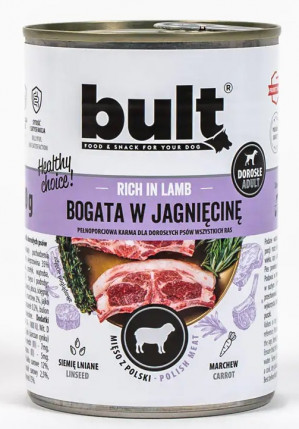 BULT Rich in lamb - Nassfutter für Hunde - 800 g
