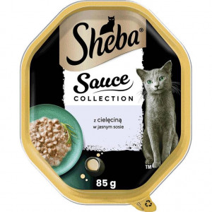 SHEBA Sauce collection Veal in light sauce – Nassfutter für Katzen – 85 g