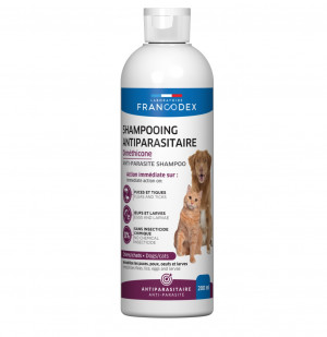 FRANCODEX Antiparasitic shampoo with dimethicone - shampoo für hund und katze – 200ml