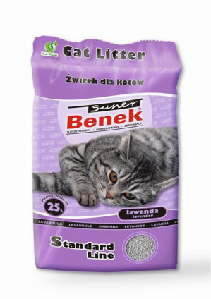 Certech Super Benek Standard Lavendel - Katzenstreu Klumpend 25 l (20 kg)