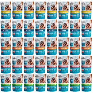 FRENDI Stückchen in Soße MIX Geschmacksrichtungen - Nassfutter für Katzen - 40x100g