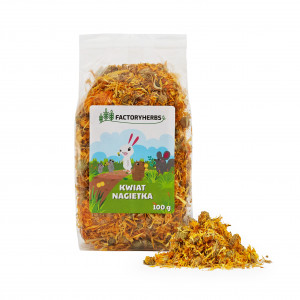FACTORY HERBS Marigold flowers - leckerli für Nagetiere und Kaninchen - 100g