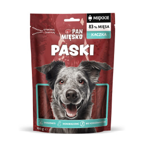 PAN MIĘSKO Streifen Ente - Hundesnack - 100 g 