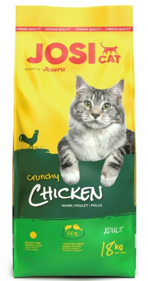 JOSERA JosiCat Crunchy Chicken - Trockenfutter für Katzen - 18 kg 
