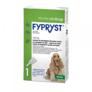 FYPRYST 134mg M (10-20kg) - tropfen gegen flöhe und zecken für hunde – 1x1,34ml