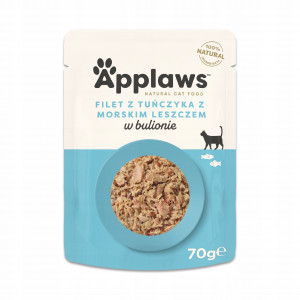 APPLAWS Tuna fillet with sea bream in broth - nassfutter für Katzen - 70g
