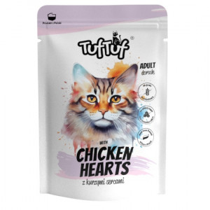 TUF TUF with chicken hearts - nassfutter für Katzen - 300g
