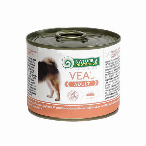 NATURE'S PROTECTION Adult Kalbfleisch - Nassfutter für Hunde - 200 g