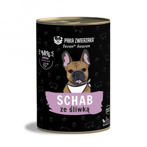 PAKA ZWIERZAKA Seventh Heaven Pork with plum - Nassfutter für Hunde - 400g