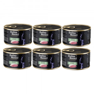 DOLINA NOTECI Premium Gänsefutter Nassfutter für Katzen - 6x185g