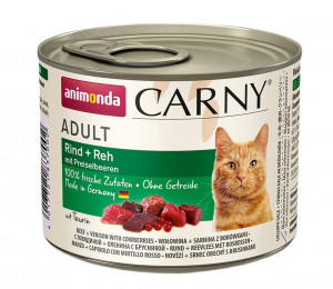 ANIMONDA Carny Adult Beef, venison and blueberries - nassfutter für Katzen - 200g