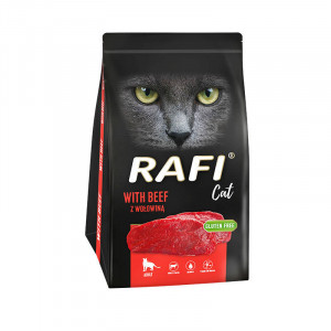 RAFI Cat with beef - trockenfutter für Katzen - 1,5kg